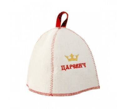 Шапка банная с вышивкой (Царевич), войлок