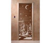 Дверь Doorwood Зима 700*1900 , 6 мм (Хвоя)