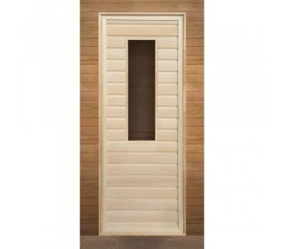 Дверь липа прямоугольное стекло 1900х700