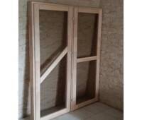 Двери для бани из ольхи со стеклом прозрачным 700х1900