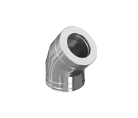 Сэндвич-колено 135° (304/0,8мм + нерж.+ ceramics)