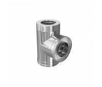 Сэндвич-тройник 90° (304/0,8мм + нерж.+ ceramics)