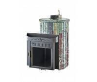 Печь банная Ферингер Мини в Облицовке Жадеит + Россо Леванте - Экран (До 16 м³)