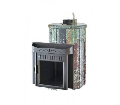 Печь банная Ферингер Мини в Облицовке Жадеит + Россо Леванте - Экран (До 16 м³)
