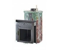 Печь банная Ферингер Мини в Облицовке Змеевик + Россо Леванте - Экран (До 16 м³)