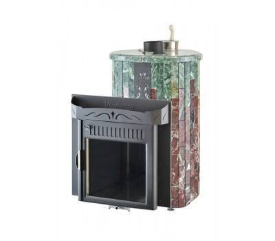 Печь банная Ферингер Мини в Облицовке Змеевик + Россо Леванте - Экран (До 16 м³)