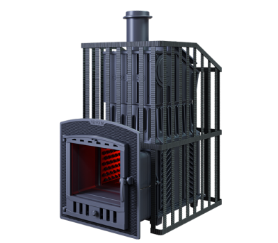 Чугунная печь для бани Гром 50 (П2) Ураган