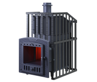 Чугунная печь для бани Гроза 18 (П2) Ураган