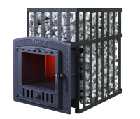 Чугунная печь для бани Гроза 18 (П2) в сетке