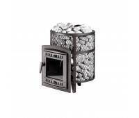 Печь банная Атмосфера М короткий топливный тоннель сетка нержавейка