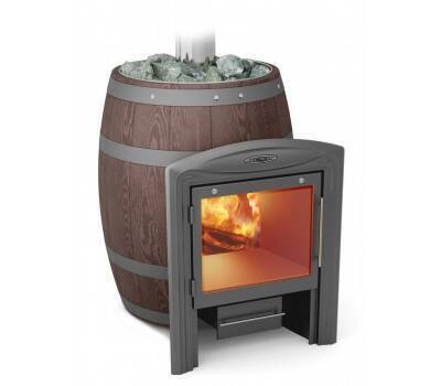 Печь банная Термофор Вариата Inox Витра Баррель палисандр Печь банная Термофор Вариата Inox Витра Баррель палисандр
