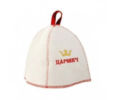 Шапка банная с вышивкой (Царевич), войлок