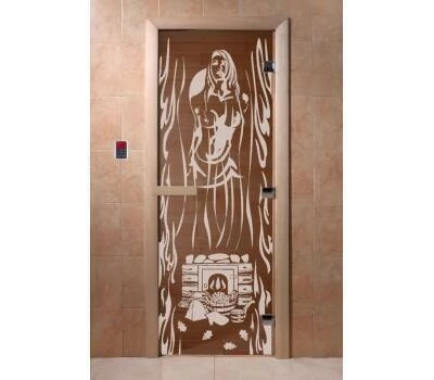 Дверь Doorwood Горячий пар 700*1900 , 8 мм  