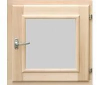 Окно 40*40 Прозрачный стеклопакет (липа)